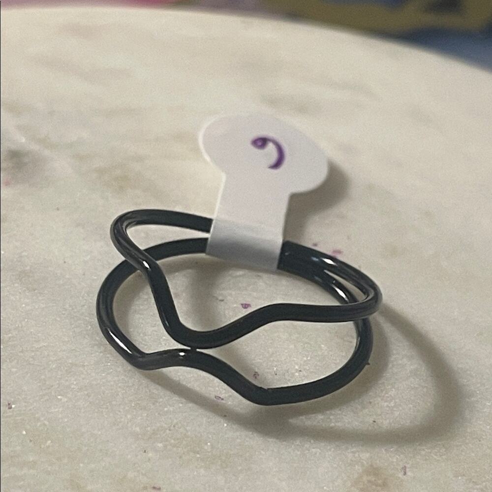 fashion ring gothic black 6